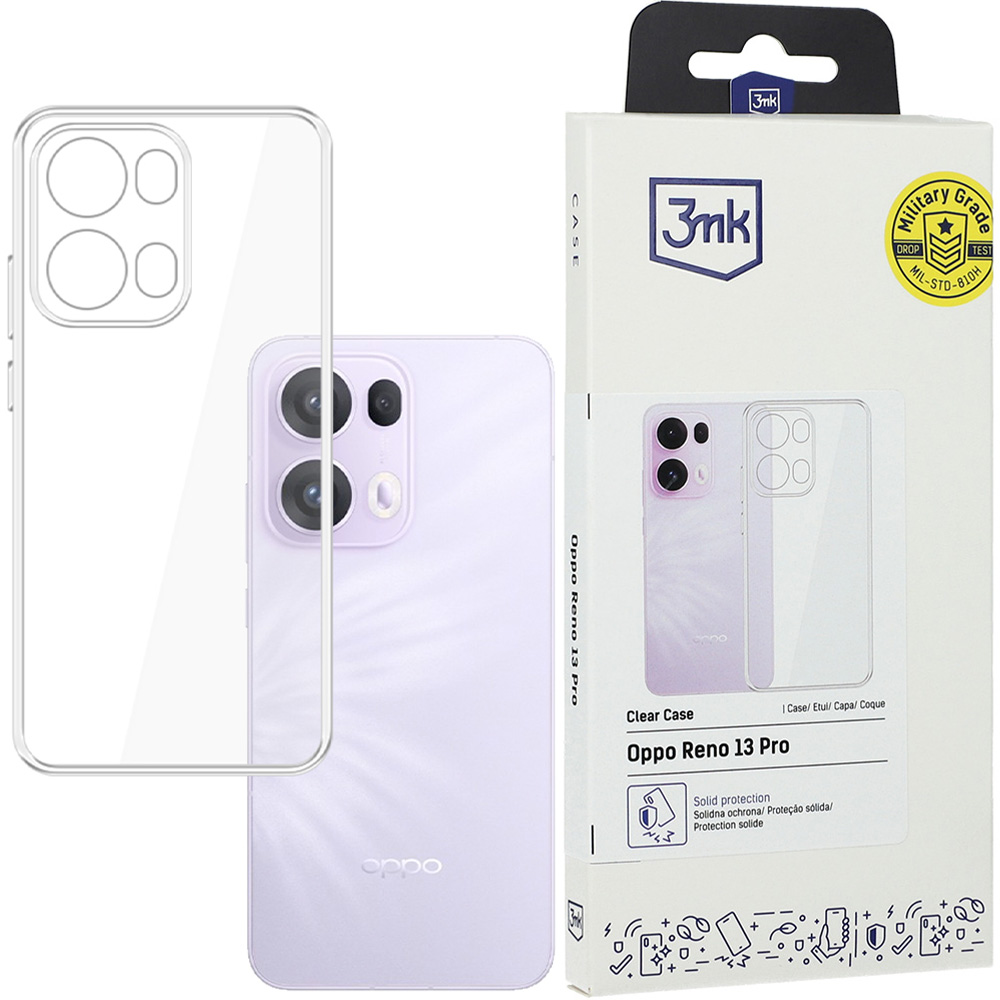 Etui 3mk Clear Case do Oppo Reno 13 Pro, przezroczyste